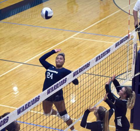 Dasha Cannon and the Lady Warriors will host and be the No. 1 seed in the 7-AAA tournament in October. (Photo/Mark Turner)