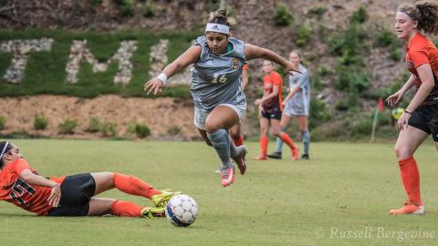 Natalie Alamri scored the game-winner in the 83rd minute in the Lady Bears' 1-0 victory over Brenau Tuesday night in Cleveland. (Photo/TMU Athletics)