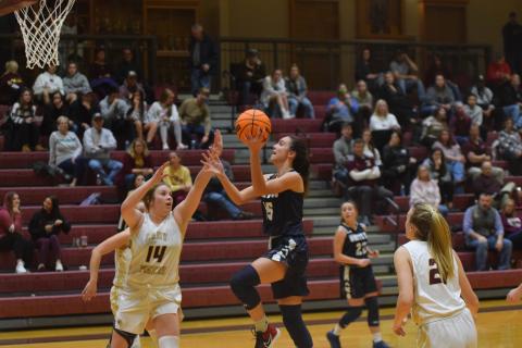 Naomi Roberts scored a team-high 17 points in the region win over Dawson County.  (Photo/Mark Turner)
