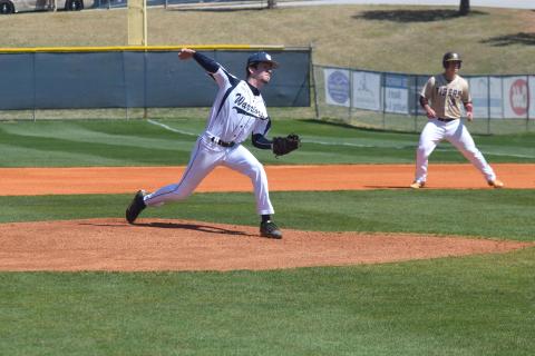 Caleb Reddy picked the win last Saturday in the final game of a three-game series with Davson County. (Photos/Mark Turner)