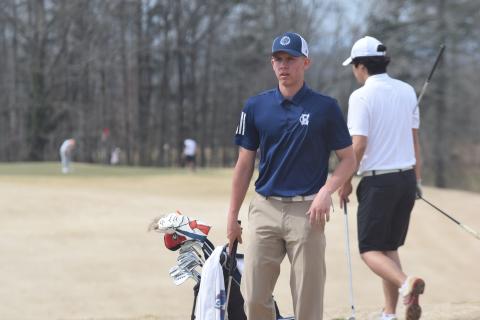 Jacob Adams, who will play the in the No. 1 spot for the Warriors in the area tournament, recently signed with Truett McConnell University. (Photo/Mark Turner)