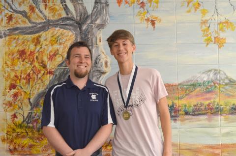 Charles Causey has been named White County High School’s STAR student for the Class of 2021. Causey chose Kalin Kennedy as STAR teacher, the consecutive year the educator has received the honor. (Photo/Stephanie Hill)