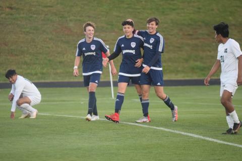 Cohen Cantrell, left, and Hayden Gensler were part of the Warriors' soccer team that claimed the program's first region title. (Photos/Mark Turner)