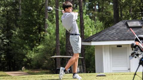 TMU freshman Nate Thornton posted rounds of 74 and 77 at the national tourney. (Photo/TMU Athletics)
