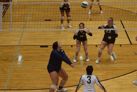 Camryn Dorsey had three kills, three aces and a dig in the win over Westminster Christian Academy. (Photos/Mark Turner)