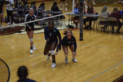 Rusty Dye, left, and Linsey Burke will both be key players in the Lady Warriors' lineup this fall. (Photo/Mark Turner)