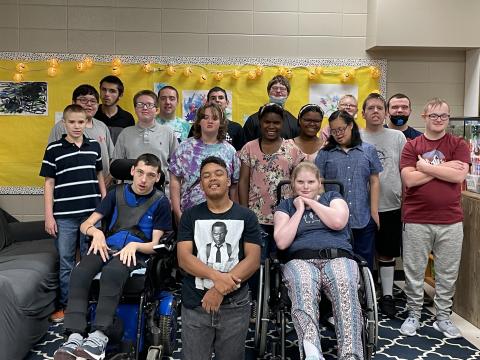Pictured are students in Cynthia Vaughn's class.