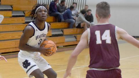 Silas Mulligan had a game-high 24 points in the Warriors' win over Dawson County Tuesday in Cleveland. (Photo/Mark Turner)