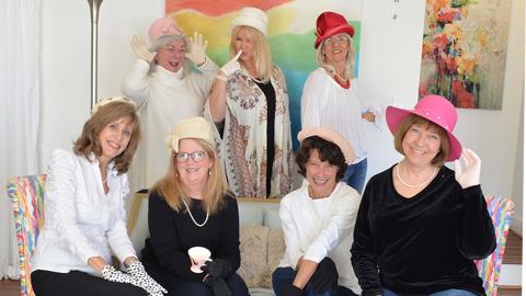 Shown from left, seated, are Karen Casey, Angie Standridge, Deena Handy and Laurie Bailey; Standing, from left, are Linda Stallions, Leesa Gillean Smith and Melinda Gooch.