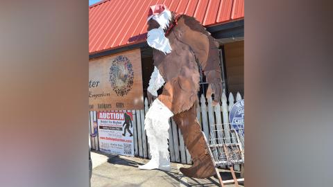 People have a chance to bid on Daryl the Sasquatch until noon this Friday, Feb. 11. 