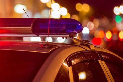 The motorcycle was engulfed in flames and the driver was arrested in White County on Monday
