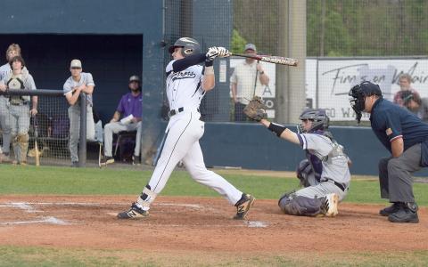 Nate Bray, left, and the Warrior baseball team kick off the season during the first week of February. (Photo/Mark Turner)