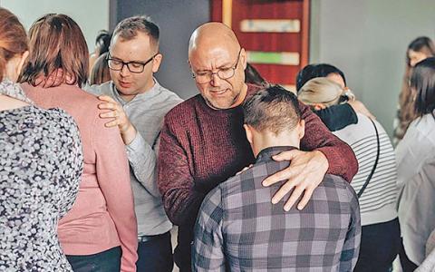 Ukrainian Pastor Igor Buben and The Bridge Pastor Patrick Ballington serve at God’s Light Church in Lublin, Poland. (Photo/submitted)