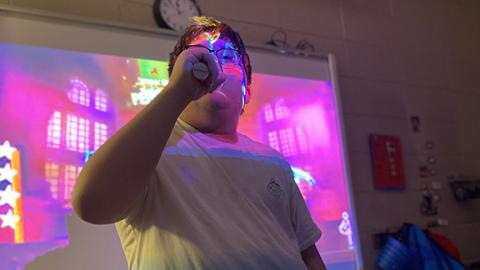 Dalton Young rehearses a song for the talent show. (Photo/submitted)