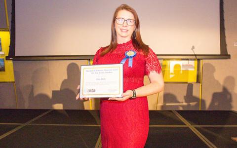 Former White County resident Lizz Holtz received a National Science Teacher Award at the organization’s national conference in Atlanta this past March. (Photo/submitted)