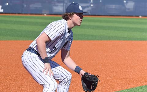 Freshman Alex Freeman led the team in several hitting categories as the Warriors' starting third baseman to earn All-Region first team honors. (Photo/Mark Turner)