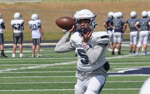 Braxton Anderson connected with John Phillips on a 44-yard scoring play for the Warriors' lone touchdown.