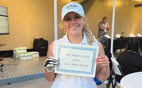 Cameron Kimsey finished fourth in the Area 4 tournament. (Photo/WCHS Golf )