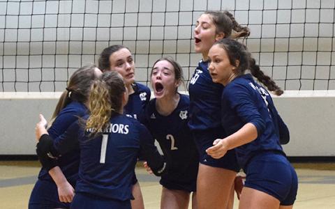 The Lady Warriors did a lot of celebrating last during a run to the Class AAA state semifinals.. (Photo/Mark Turner)