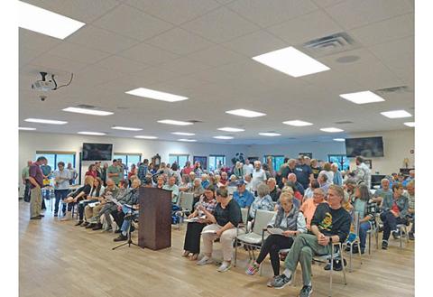 It was a full house at the White County Planning Commission meeting on Monday, Oct.30. (Photo/Noah Johnson)