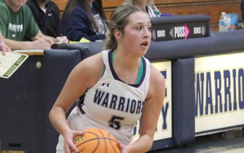 Emma Lightsey had 13 points and three 3-pointers in the region game. (Photo/Mark Turner)