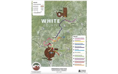 The updated trail plan connects trails from Helen to Cleveland. (Graphic/submitted)