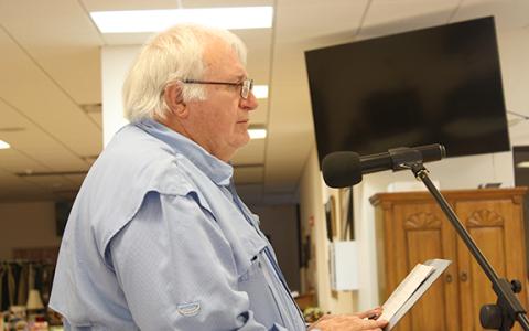 Doug Patterson was one of five citizens to speak in support of the recommendation. (Photo/Eric Tiongson)