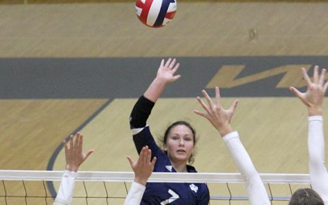 Jenna Pratt, above, and Emma Kerley give the Lady Warriors a pair of experienced front line hitters heading into the 2024 season.  (Photo/Mark Turner)