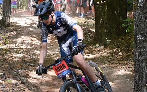 Benjmin Witcher makes his way through the course during a race earlier this season. (Photo/Jeff DeFoor)
