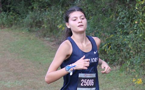 Julie Black was top finisher at the state meet, posting fourh place finish in the girl's race. (Photo/Mark Turner)