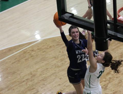 Kylie Watkins tries to score from close range during the region battle with Pickens last Friday night in Jasper. (Photo/Mark Turner)