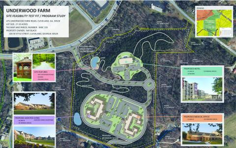 Design plan for a 24-room hotel, 6-office medical building and 60-bedroom assisted living facility approved for south Cleveland.(Graphic/submitted) 