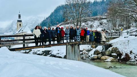 Christina Ernst (far left) guides groups of tourists across the globe. (Submitted photo)