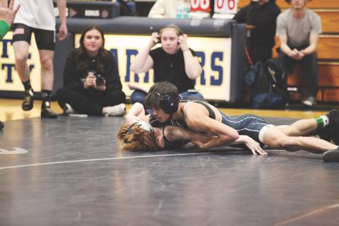 Hunter Smith has posted back-to-back state runner-up performances at the Class AAA state tournament and is ranked No. 1 in his weight division to start the season. MARK TURNER/WCN