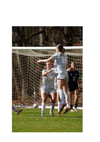 The Lady Bears, including Ariana Marfell, No. 26, and Isabella Hodson, No. 14, shown during an NAIA tournament game.