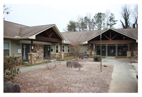 The city of Cleveland plans to purchase the property at 55 Cantrell Road for a new municipal complex that will house City Hall and the Cleveland Police Department. CARLY HENDERSON/WCN