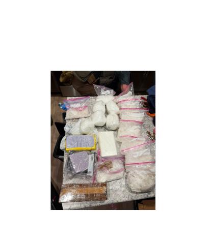 Law enforcement seized 32 kilograms of methamphetamine, four pounds of fentanyl, numerous diverted pharmaceutical opioids and multiple firearms during Operation Silent Hand this week. SUBMITTED PHOTO