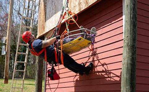 White County first responders train on a ropes course last year in preparation for mountain rescues. FILE PHOTO