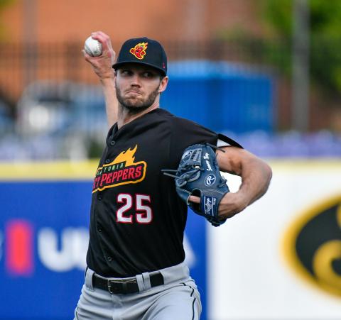 pencer Adams is 4-1 this season with the Gastonia Ghost Peppers in the Atlantic League. RICK THOMASON /SPECIAL