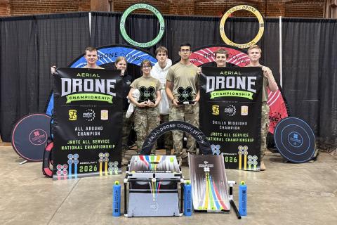 Members of the WCHS drone team are, from left, Cooper Joiner, Gracie Sayer, Sophie Shipp, Stephen Sayer, Rodrigo Nieves, Logan Howell and Bryce Woodham. SUBMITTED/SPECIAL