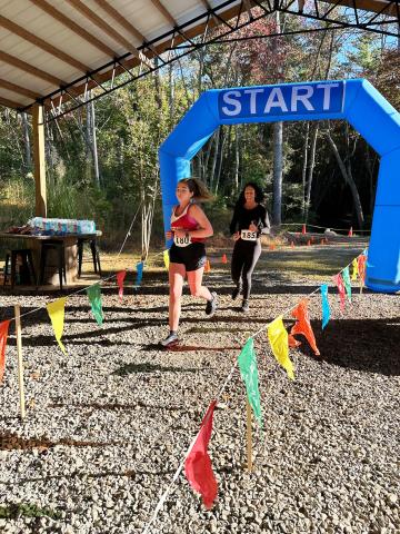 Runners Grace Pulido and Brandi Smoker participate in the 2024 NOGAWILD Safari Run. The event will return Sept. 12, with proceeds benefiting Creation Encounters. SUBMITTED PHOTO