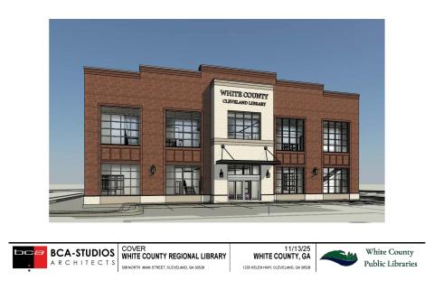 Last year the county released this rendering of what the future library in Cleveland could look like. FILE PHOTO