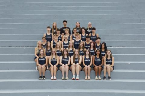 Members of the WCHS cross country teams are, front from left, Malena Smith, Addison Grizzle, Kelsey Lovell, Molly Free, Alexis Kelley, Angela Lozada and Carly Black; second row, Karis Goodman, Caylee McKay, Kate Collier, Anna Collier, Lucy Hartman, Legend London and Stephanie Hernandez; third row, Bentley Brooks, Aiden Cline, Gavin Gabhart, William McSpadden. Colin Nugyen and Ayden Mendez; fourth row, Vincent Lance, Konnor Sosebee, Reid Murphey, Gus Brackett, Maverick Barton and Weston Waller; top row, WCHS