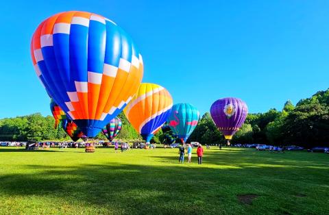 Jerry Holland of Sautee Nacoochee took this photo of the balloon festival in Helen on May 20, 2024, using his Samsung cell phone. Slice of Life photos run in black and white on page 4A of the print White County News, and in color on the newspaper’s website.