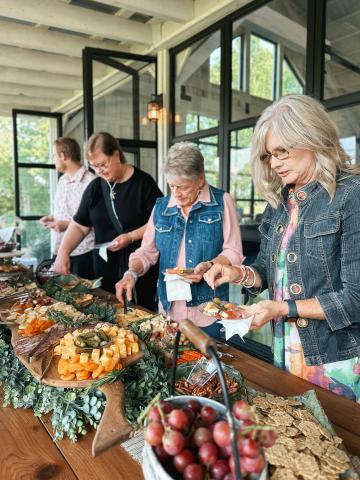 Guests serve themselves a charcuterie provided by Chattahoochee Cheese Market at last year's Celebrate Connection. SUBMITTED PHOTOS