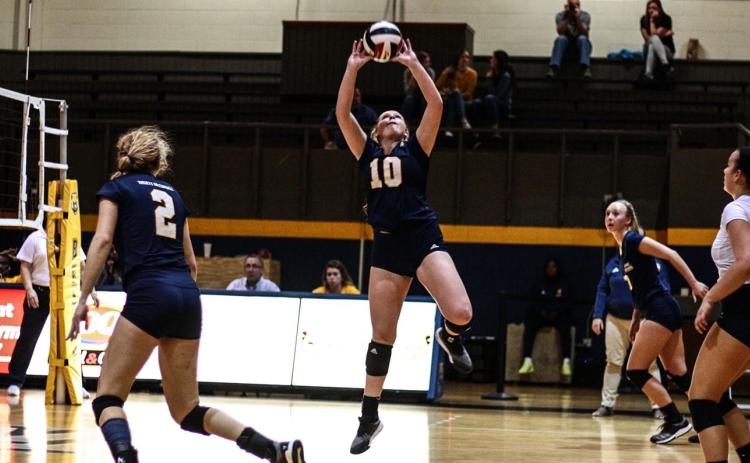 Abby Maxwell was named the AAC Setter of the Week for her performce during the Faulkner Invitational last weekend. (Photo/TMU Athletics)