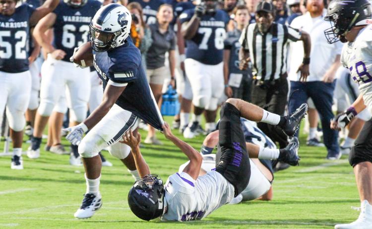 Sophomore running back Zion McMullen rushed for 137 yards and scored three touchdowns in the win over the Indians last Friday night in Cleveland. (Photo/Staci Sulhoff)