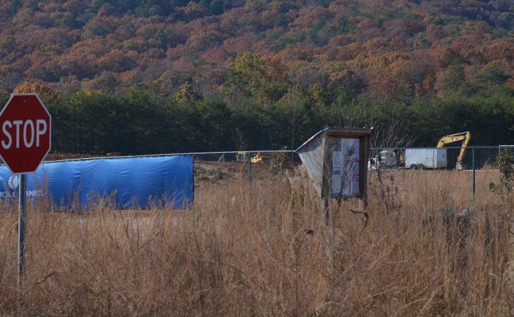Construction crews work at the site of a new assisted living facility on Hope Drive, off the Appalachian Parkway in Cleveland. (Photo/Wayne Hardy)