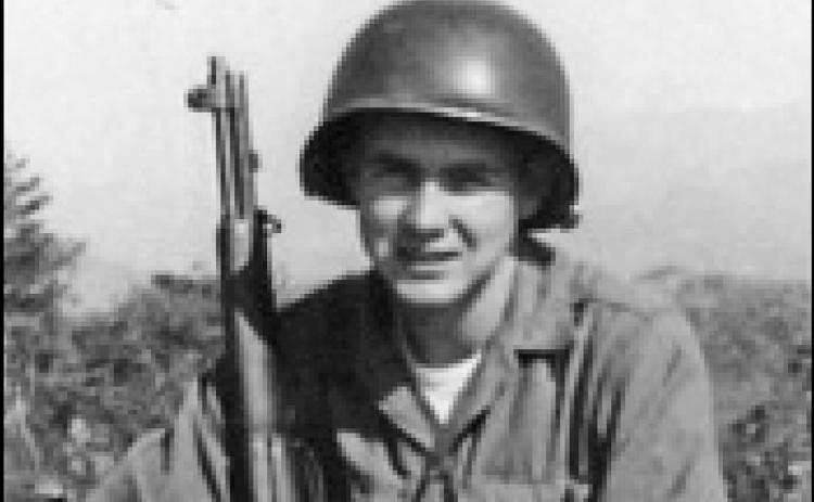 Private Ron Hill is shown in 1953 at age 18 at Outpost Harry during his assignment in the Korean War. (Submitted photo)