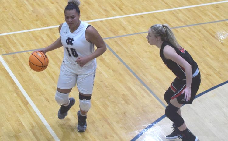 WCHS leading scorer Dasha Cannon missed the region matchup with West Hall due to illness, but returned to the floor Saturday against Lumpkin County. (Photo/Mark Turner)